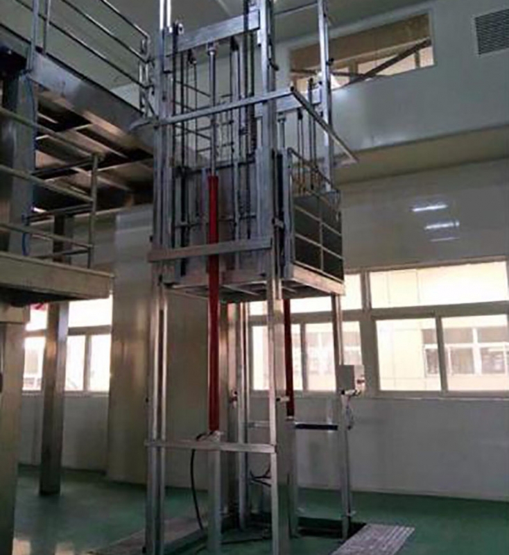 導軌鏈條式液壓升降機